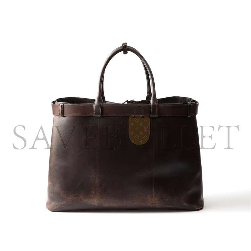 PRADA BUCKLE NAPPA LEATHER BAG WITH BELT 2VG126 (48*34*18cm) PRADA BUCKLE NAPPA LEATHER BAG WITH BELT 2VG126 (48*34*18cm)